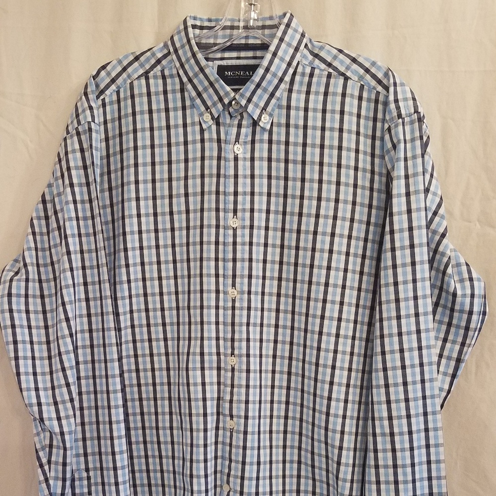 MCNEAL Mens Casual Button Down Shirt